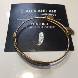 Alex and ani feather bracelet